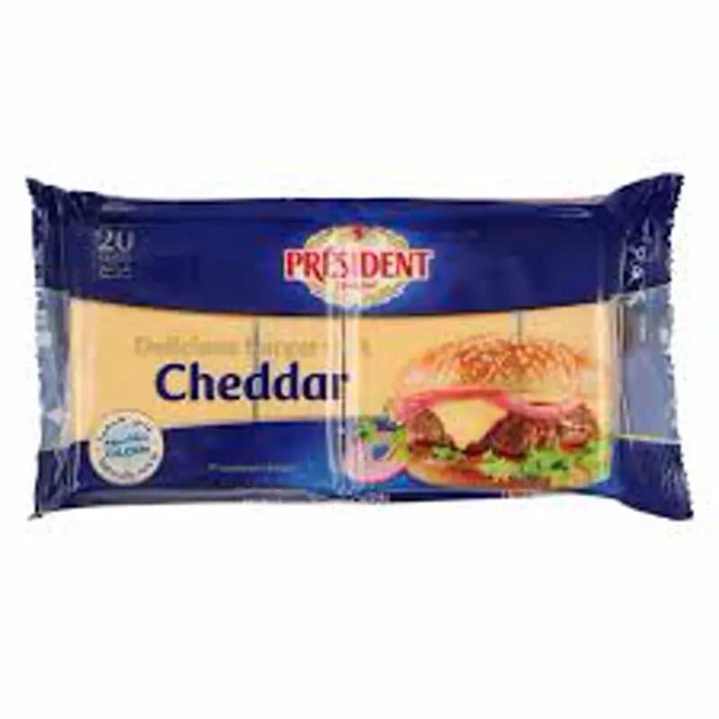 President Burger Slices Cheddar Cheese 400 g
