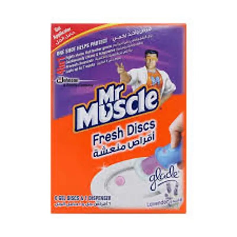 Mr Muscle Fresh Disc Lavender Toilet Cleaner