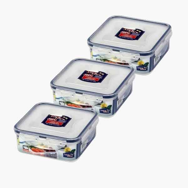Lock & Lock Hpl 823 Sa 3 Food Container 3 Pcs Set