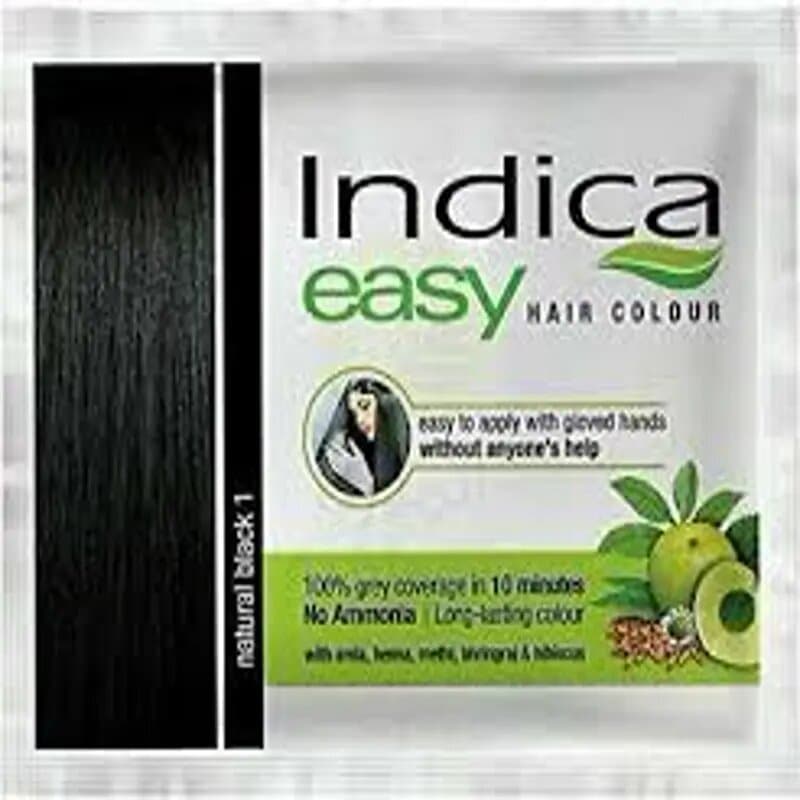 Indica Easy Hair Colour Ntrl Black 3 Pc 975 mL