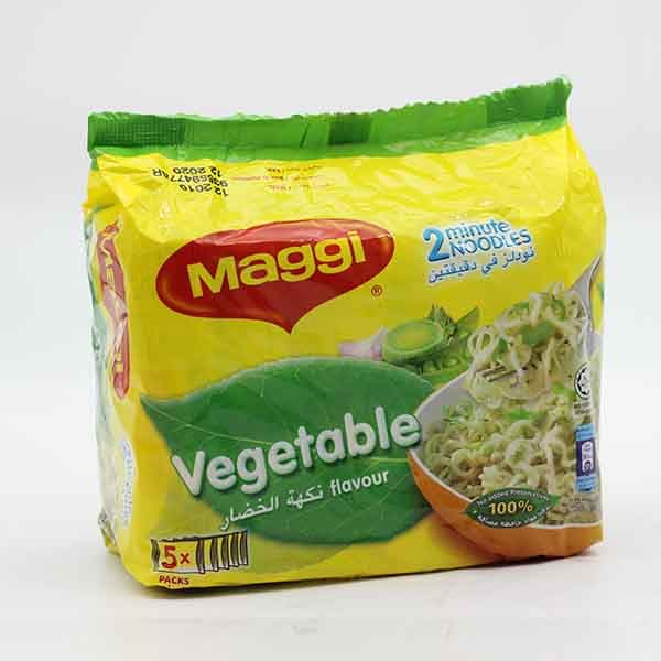 Nestle Maggi 2 Minutes Vegetable Noodle 5 x 77 g