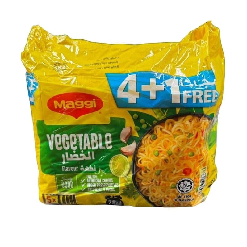 Nestle Maggi 2minutes Vegetable Noodle 77 g 4 + 1