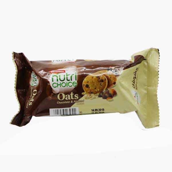 Britannia Nc Oats Cookies Chocolate & Almond 75 g