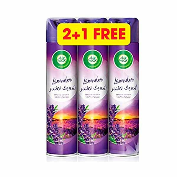 Airwick Aerosol Lavender Air Fresh 300 mL 2 + 1 Free