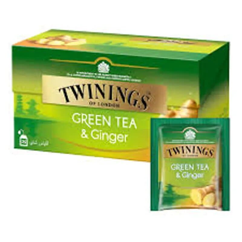 Twinings Green Tea And Ginger Tea Bags 25 Pc