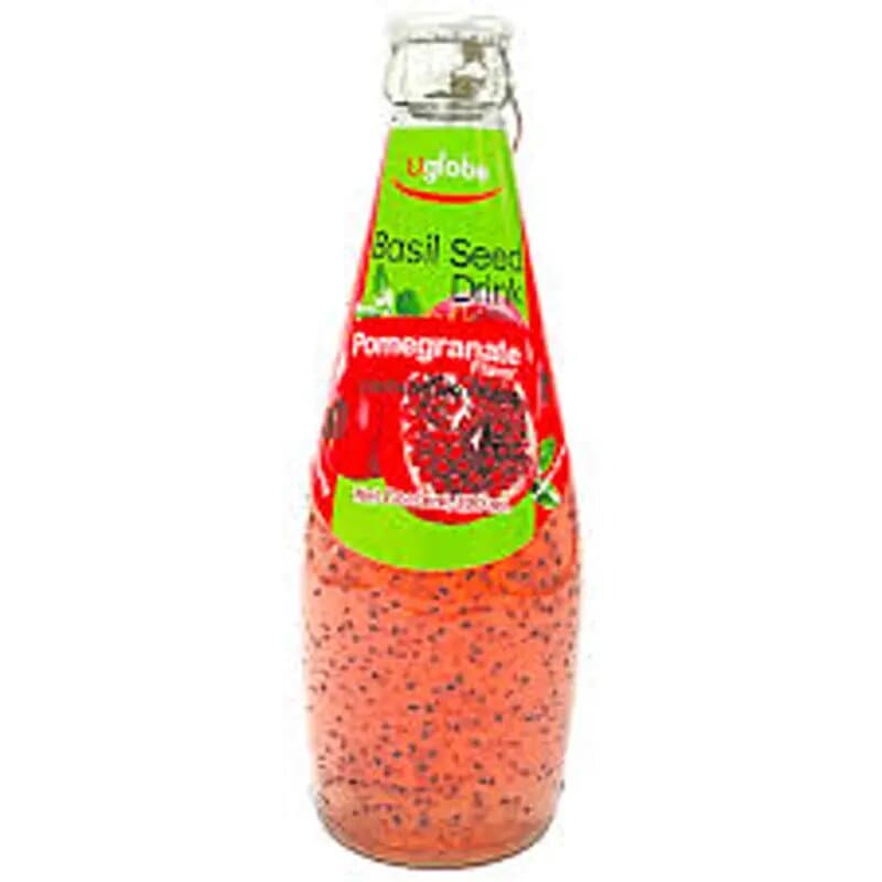 Uglob Basil Seed Drink Pomogranate Flavo