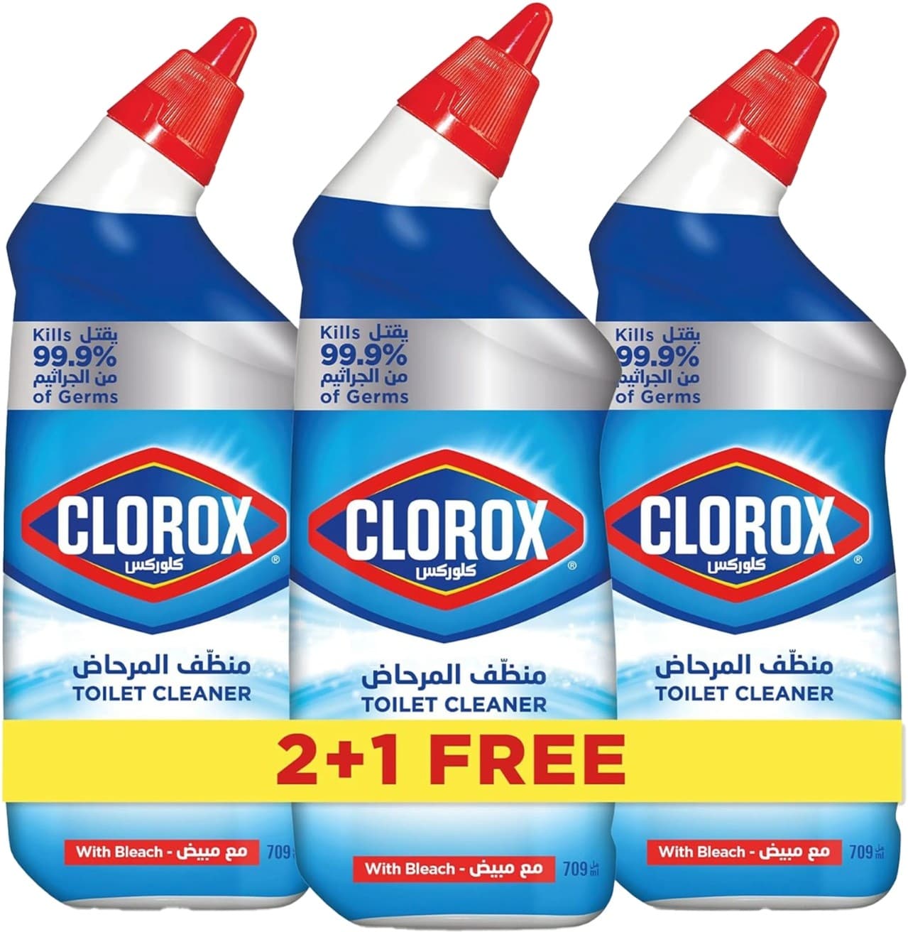 Clorox Toilet Cleaner Fresh Scent 709 mL 2 + 1 Free
