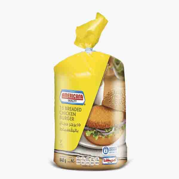 Americana Breaded Chicken Burger Bag 15