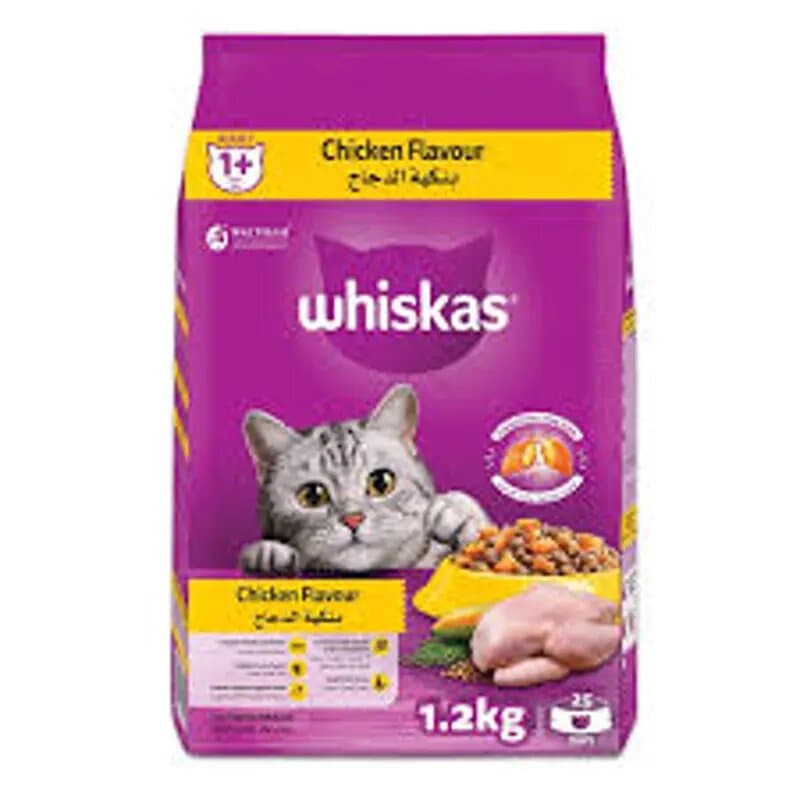 Whiskas Chicken Flavour Salmon Pkt 1.2 Kg