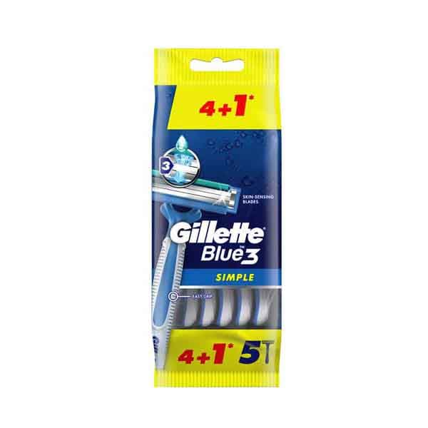 Gillette Blue3 Simple Dispsable 4 + 1 Free