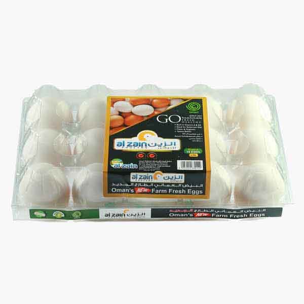 Al Zain Farm Fresh Large White Eggs 15