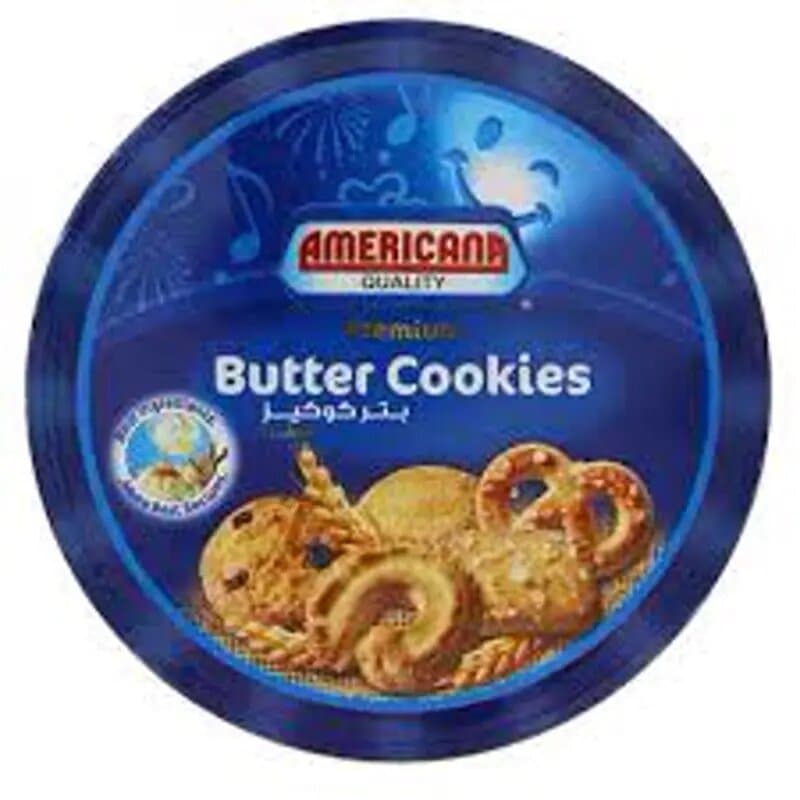 Americana Blue Tin Butter Cookies 908 g