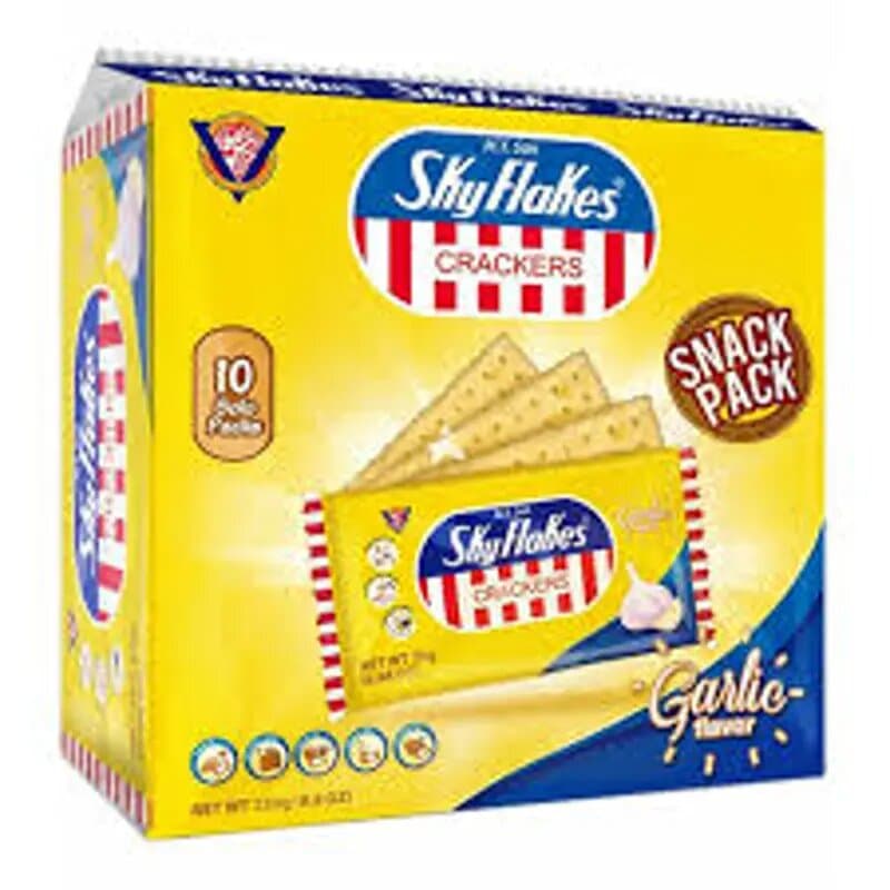 Skyflakes Crackers Single Garlic 250 g