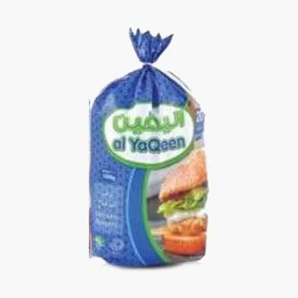 Al Yaqeen Chicken Burgers 1 Poly Bag