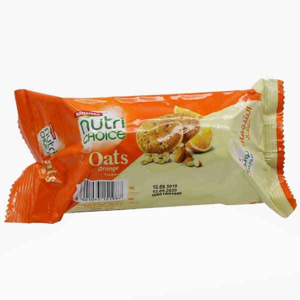 Britannia Nc Oats Cookies Orange 75 g