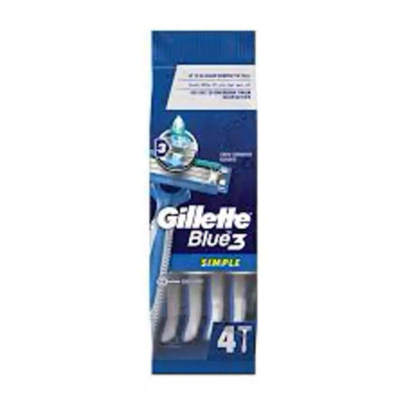 Gillette Blue 3 Simple Disposables 4 Pc