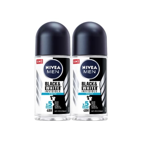 Nivea Deo Roll On Male Black&White 2 x 50 mL