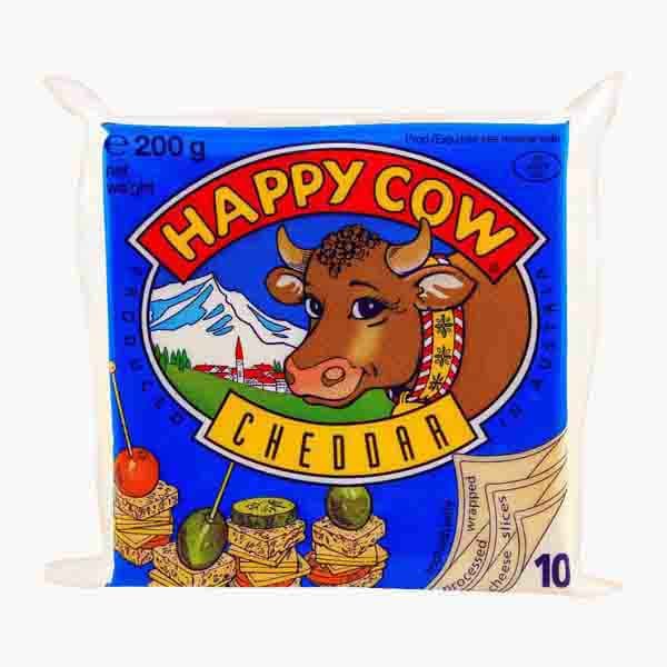 Happy COW Cheddar Slice Cheese 200 g