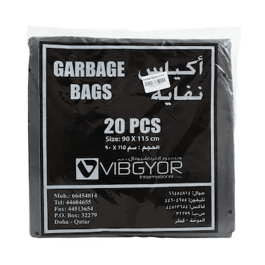 Vibgyor Garbage Bag 90 Pc x 115(20 Pc) x 3pkt