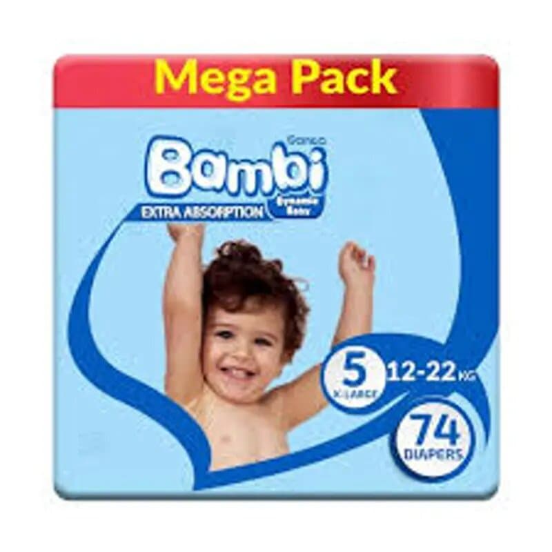 Sanita Bambi X Large Mega Diaper 74 Pc