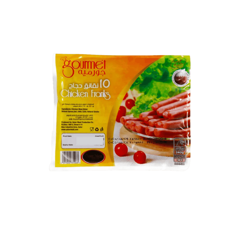 Gourmet Frozen Chicken Franks 340 g