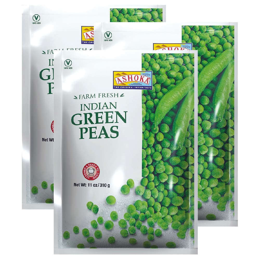 Ashoka Green Peas 3 x 310 g Promo