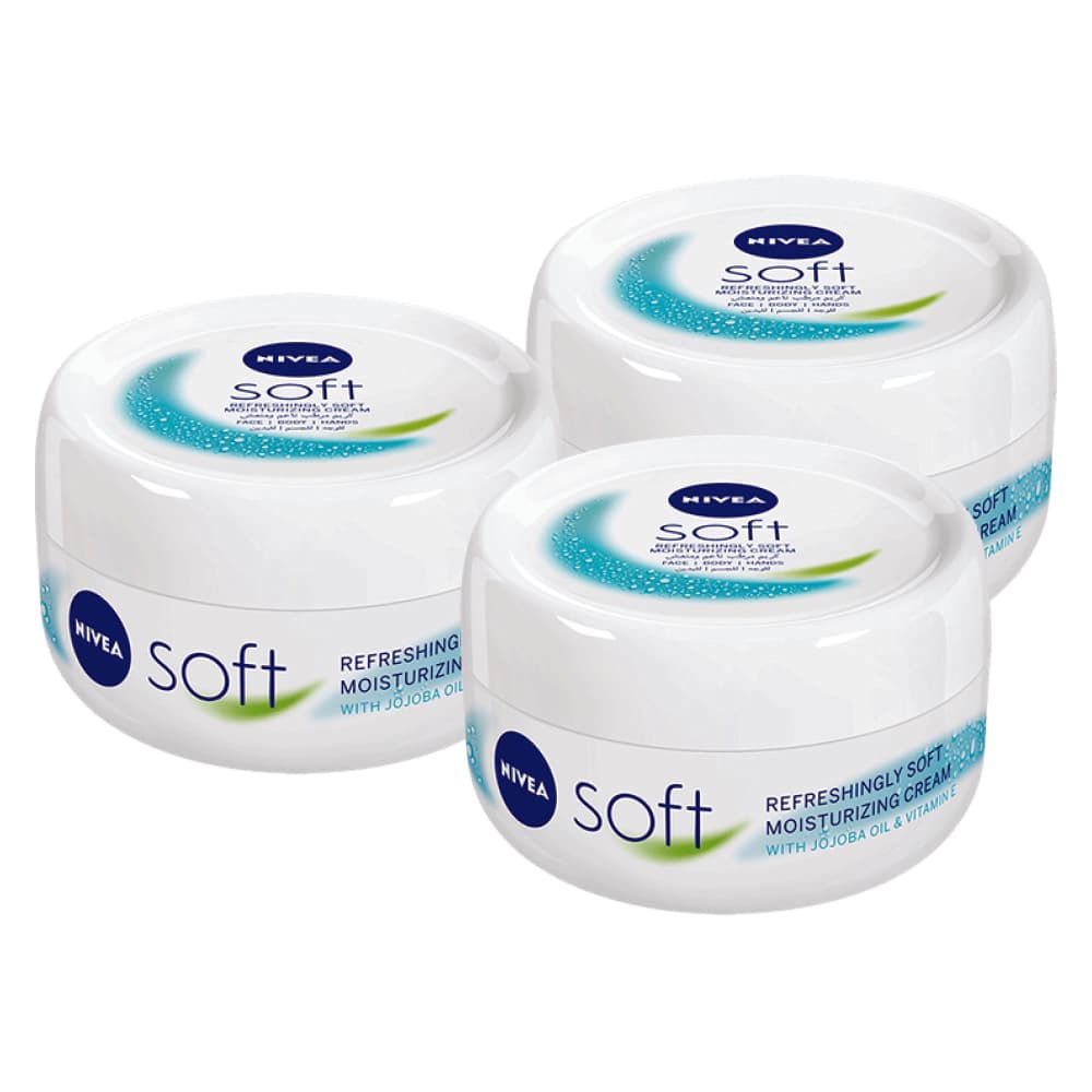 Nivea Soft Jar 3 x 100 mL