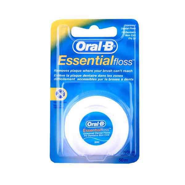 Oral B Floss Essential Unwaxed 50 M