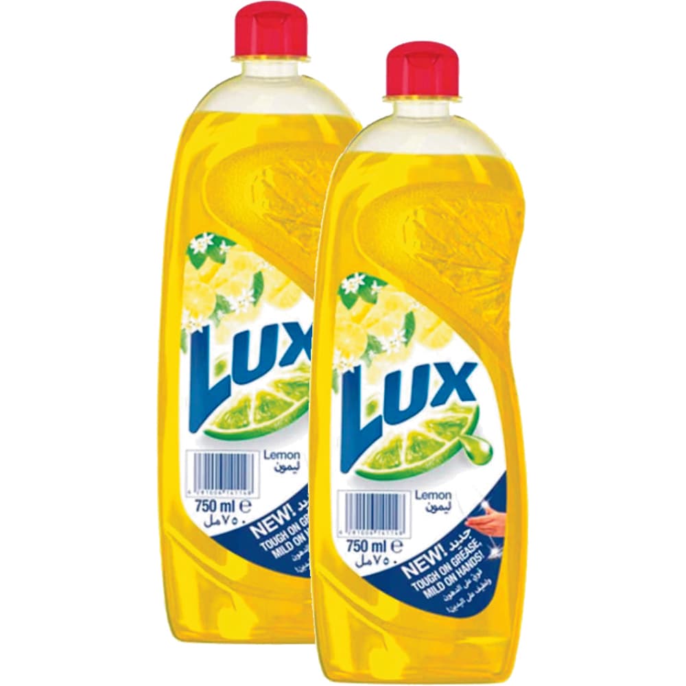 Lux Sunlight Lemon Dish Wash 2 x 750 mL
