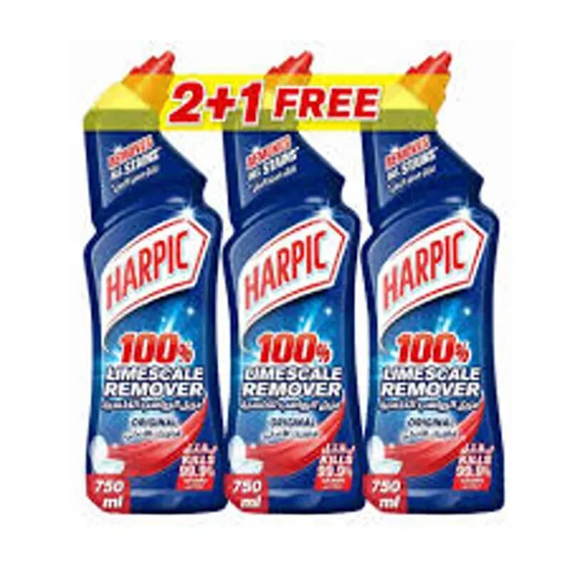 Harpic Liquid Pp Original 750 mL 2 + 1 Free