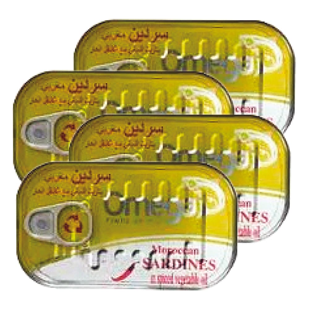 Omega Sardines With Oil 4 x 125 g