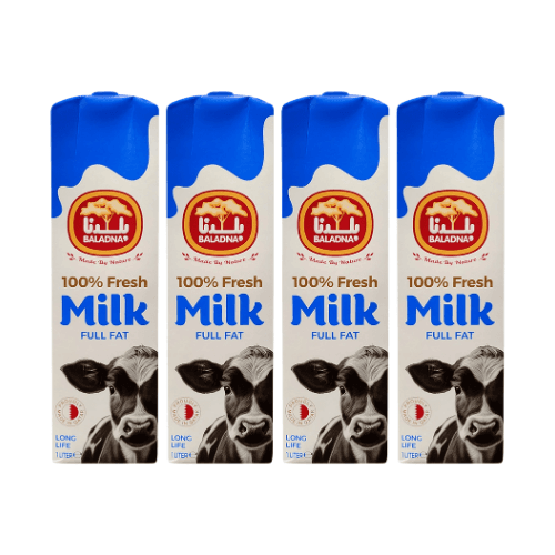 Baladna UHT Milk Full Fat 4 x 1 L