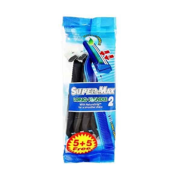 Supermax Long Handle Br.pack 5+5