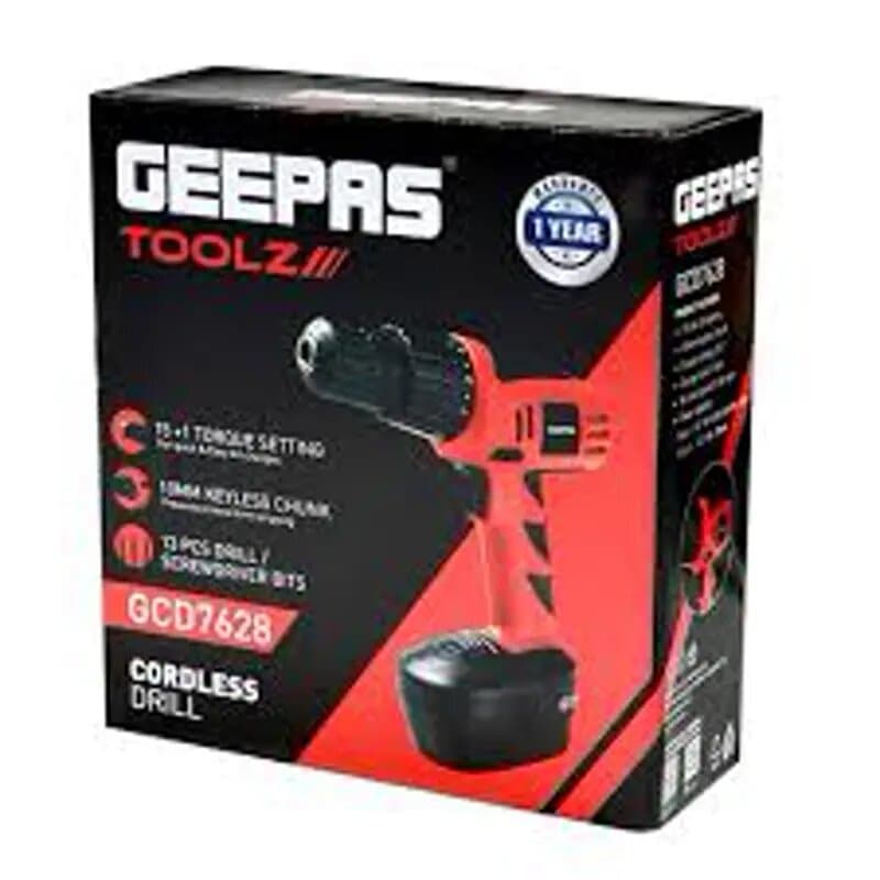 Geepas Gcd7628 Cordless Drill