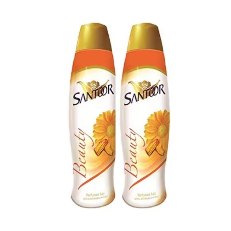 Santoor Beauty Talc 2 x 400 g