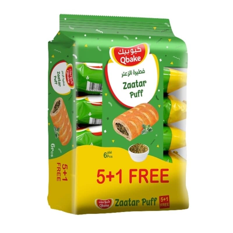 Qbake Zaatar Puff 6 Pc 420 g