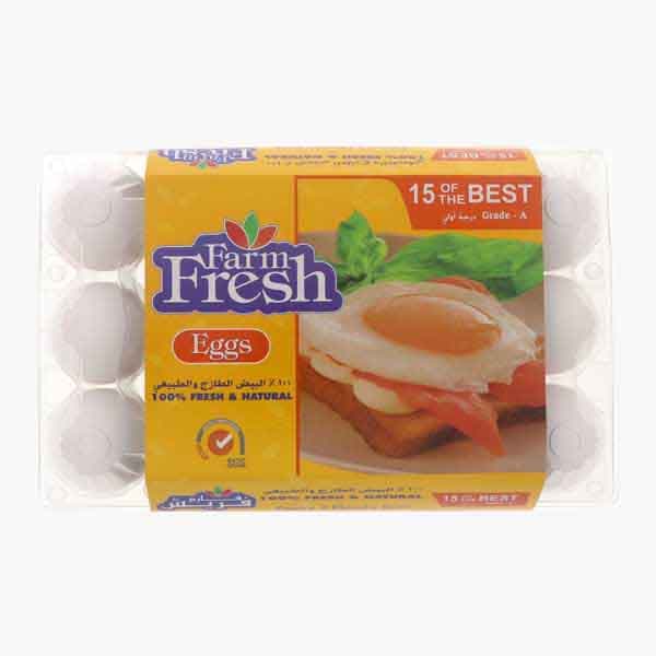 Farm Fresh Eggs 15 Pc