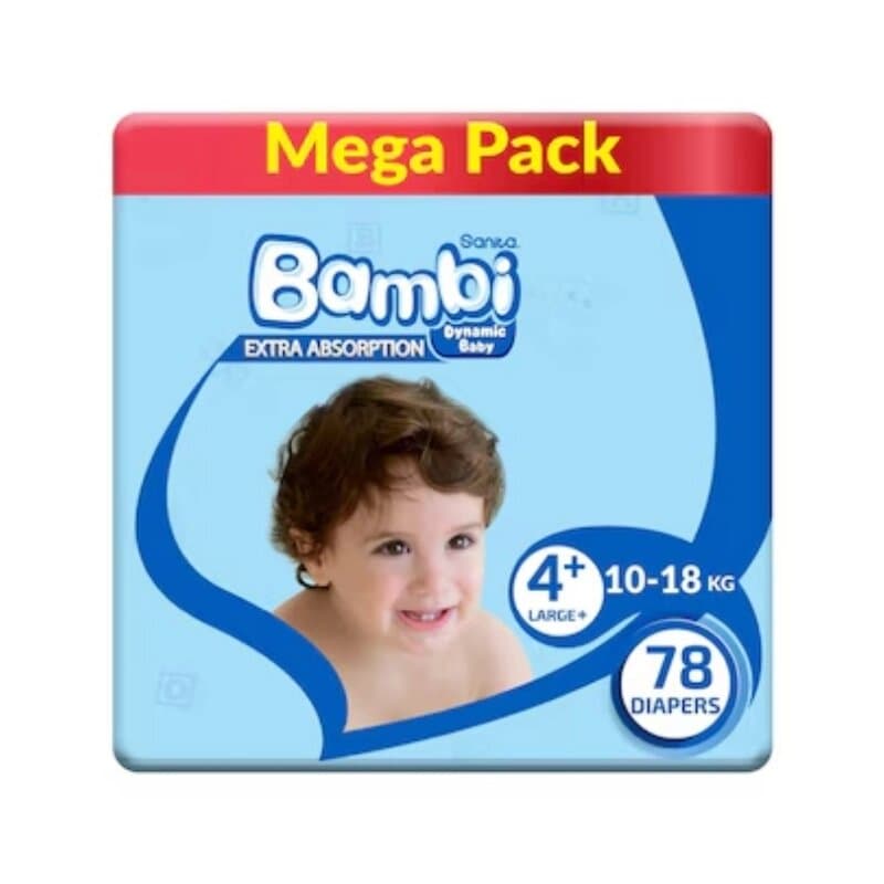 Sanita Bambi Large Mega Diaper 80 Pc