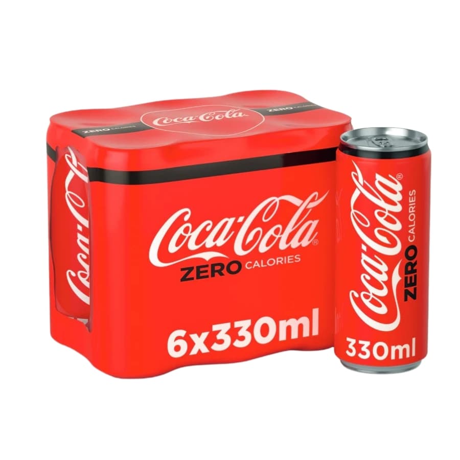 Coca Cola Zero Calories Can 6 x 330 mL