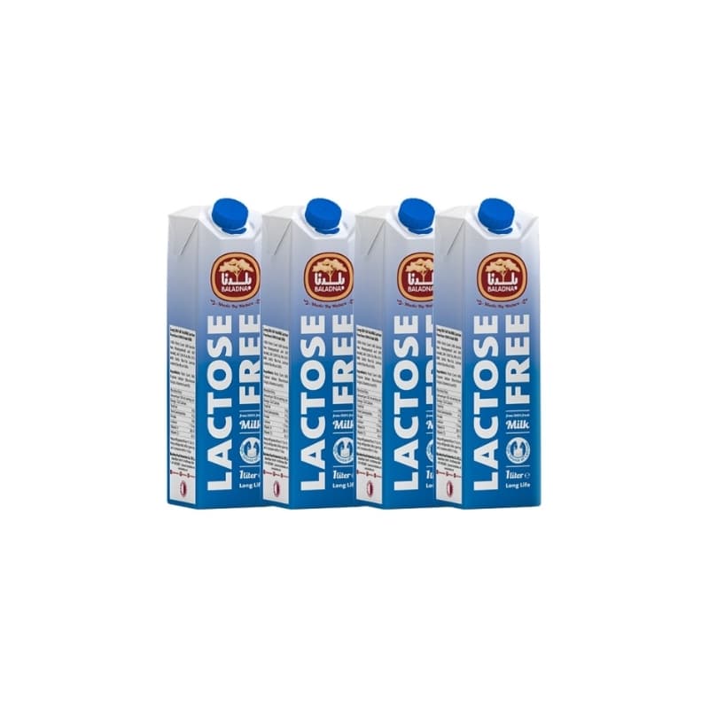 Baladna Lactose Free Uht Milk 4 x 1 L