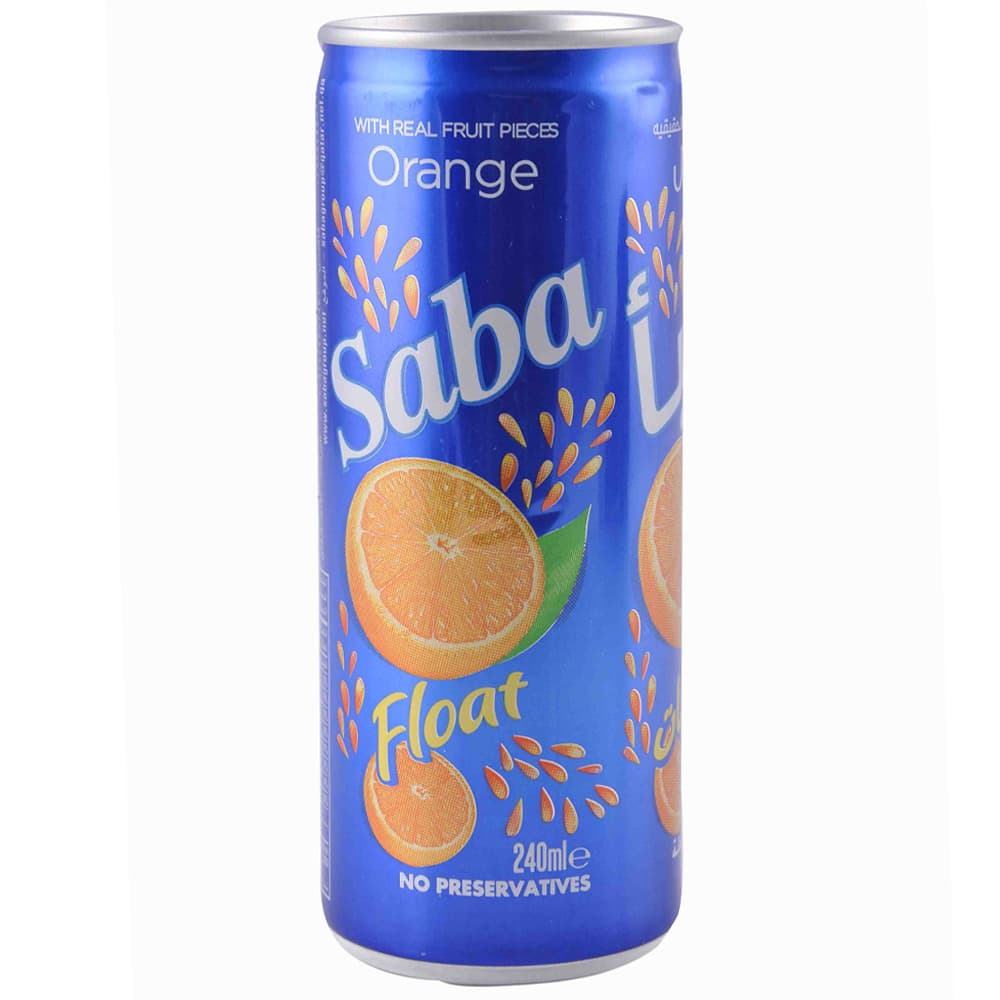 Saba Orange Float Drink 240 mL