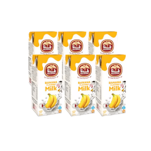 Baladna UHT Banana Milk 6 x 200 mL