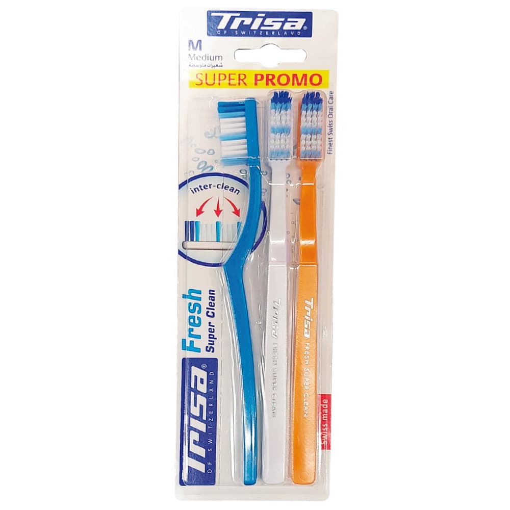 Trisa Fresh Super Clean Medium 2+1 Free