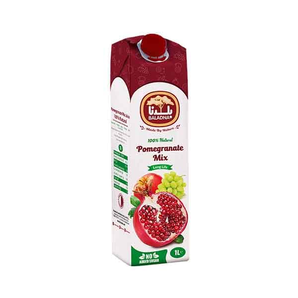 Baladna Long Life Juice Pomegranate Mix 1 L