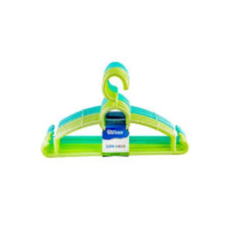 Blue Wave Plastic Hanger 12 Pc Set