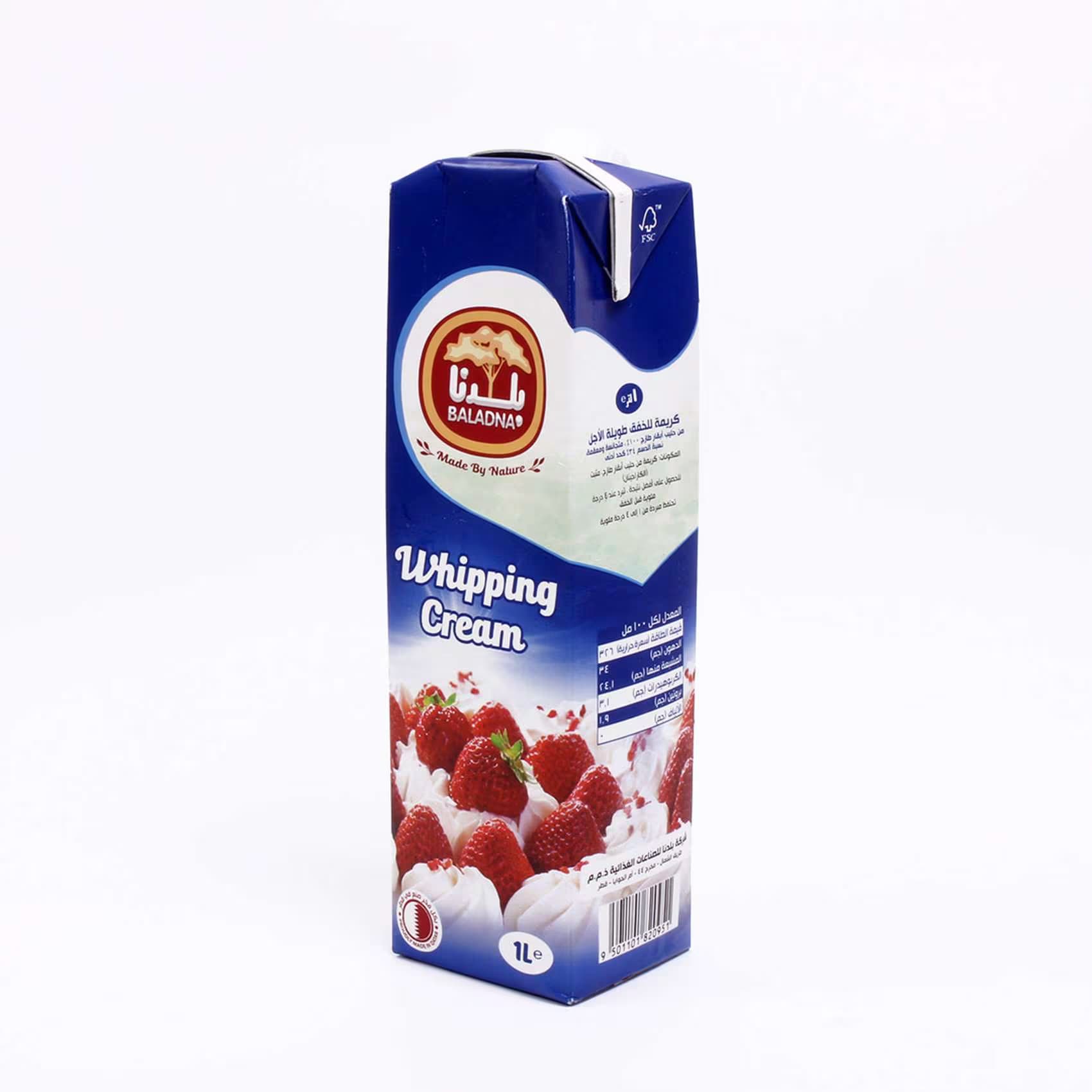 Baladna Uht Whipping Cream 1 L