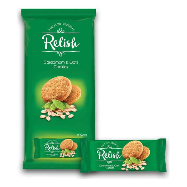 Nabil Relish Cardamom Oat Cookies 12 x 42 g