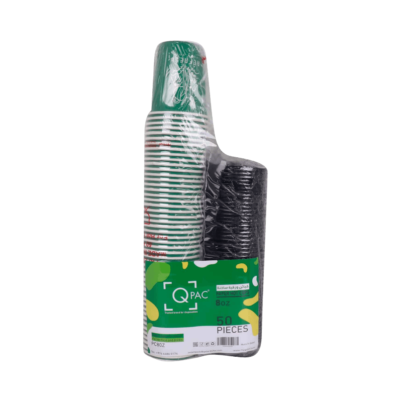 Qpac Pepper Cups 8 Oz 50 Pc