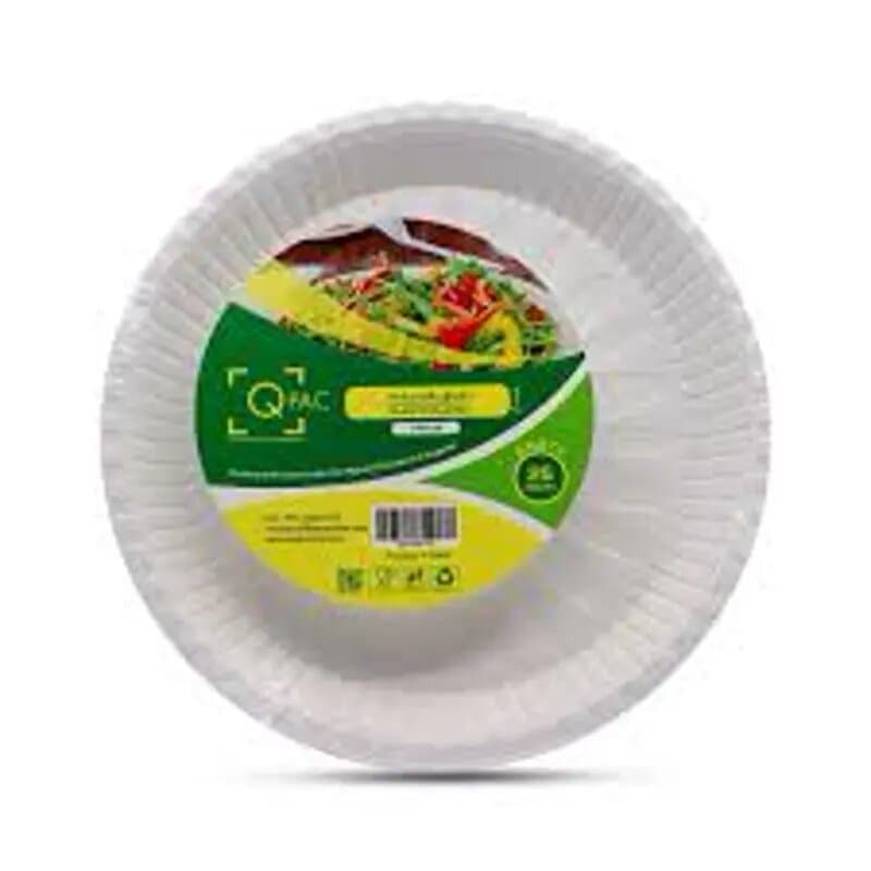Qpac Plastic Plates 26cm 25 Pc