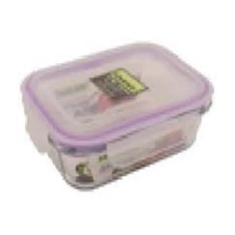 Homeway Hw-3408 1040 mL Rectangle Glass Food Container
